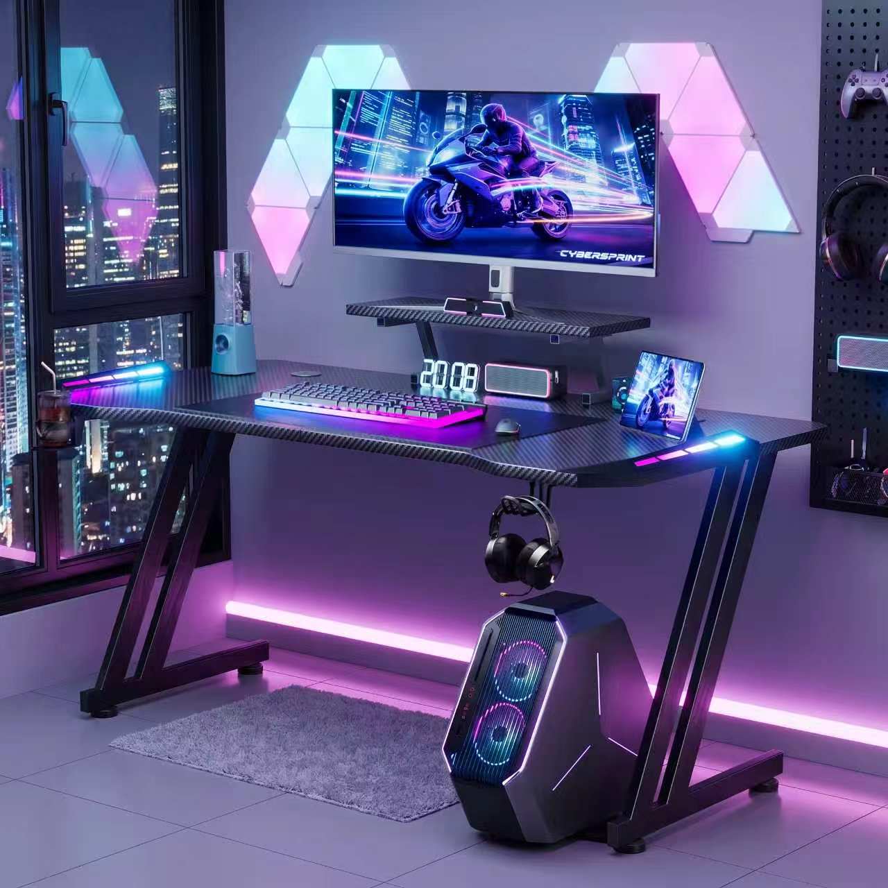 Furniture Screw Type - FRODROVIA Gaming Desk with APP RGB