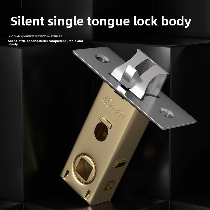 Universal Furniture Hardware - Silent Single Tongue Lock Body, Universal