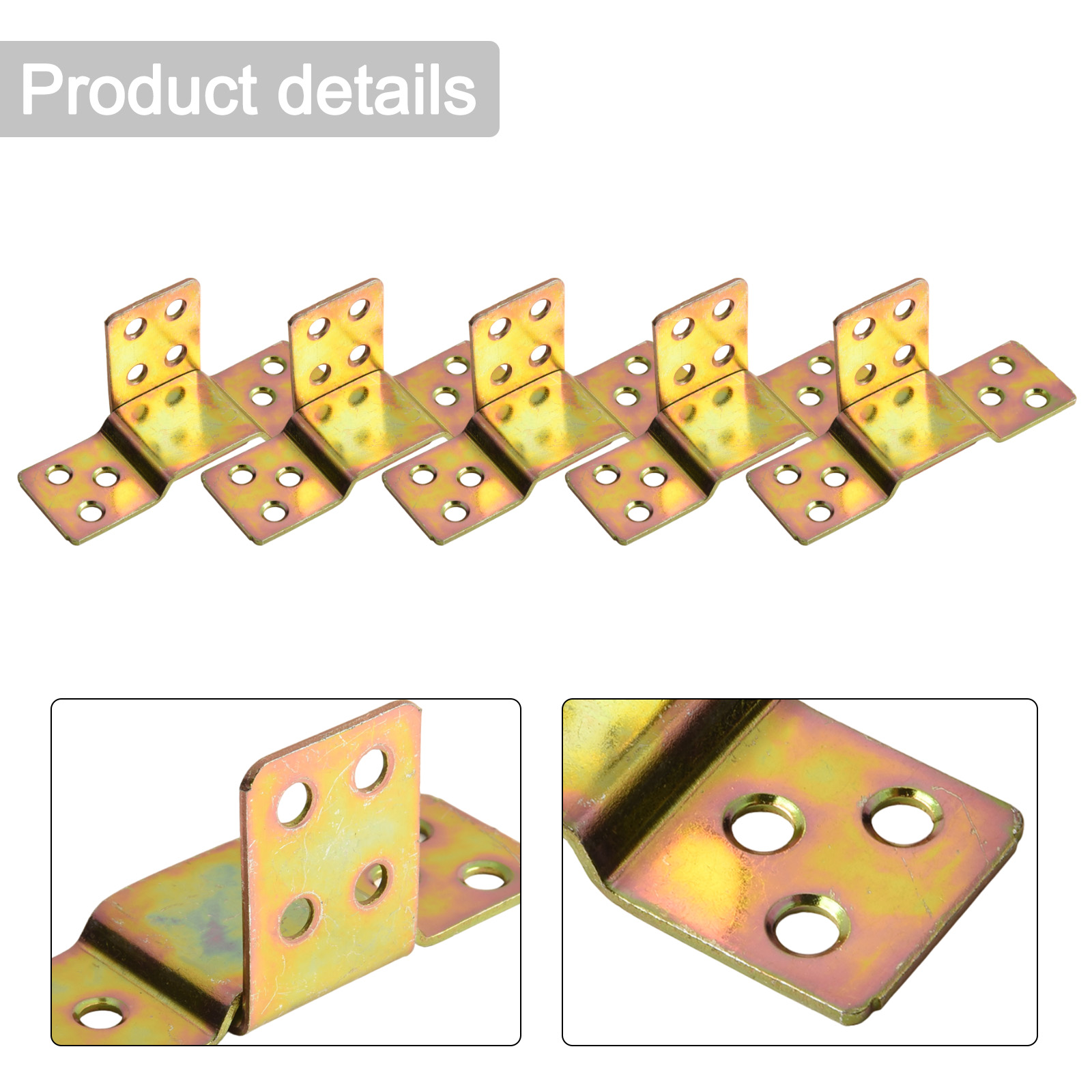 Furniture Hardware Replacement - 5Pcs Metal Bed Rail Bracket Wood