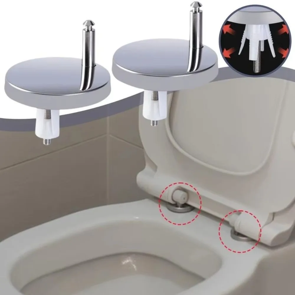 Furniture Hardware Replacement - 1Pair Stainless Steel Toilet Seat Connector