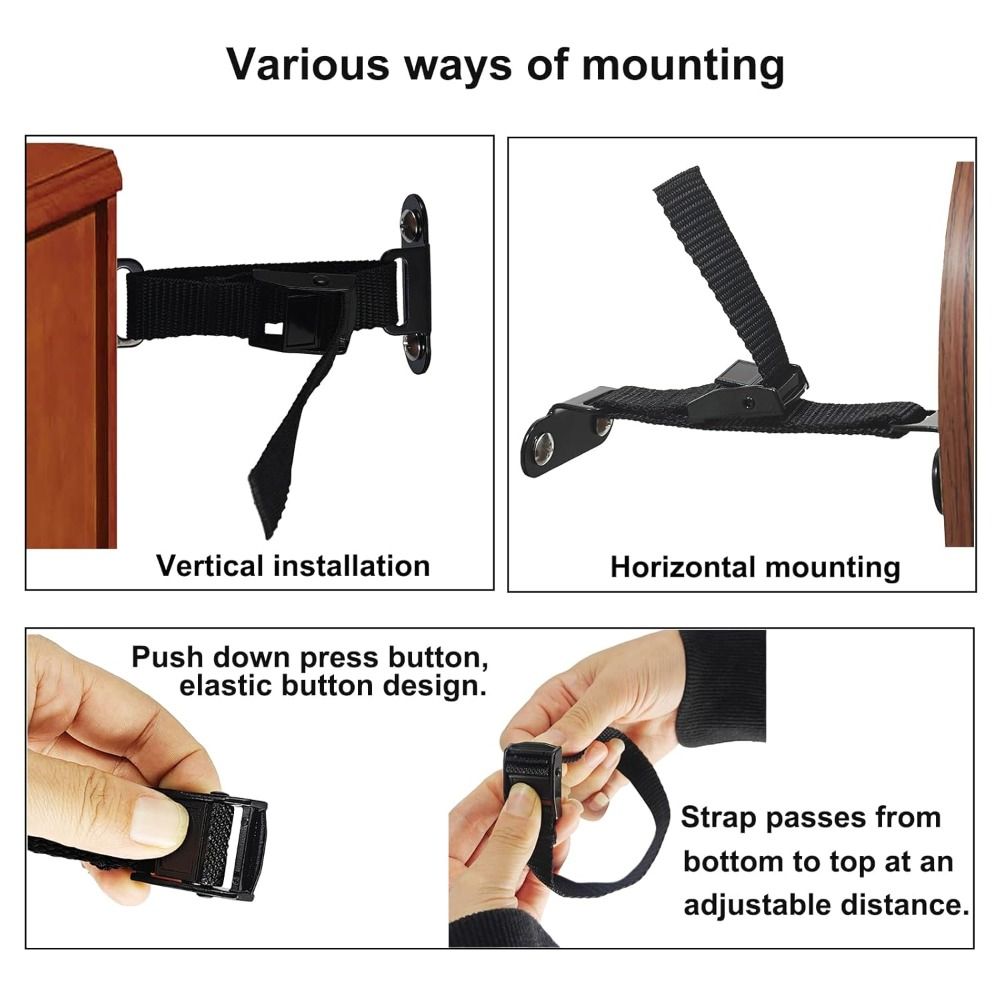 Furniture Interlocking Hardware - Easy Install Earthquake Proof Furniture Anchors