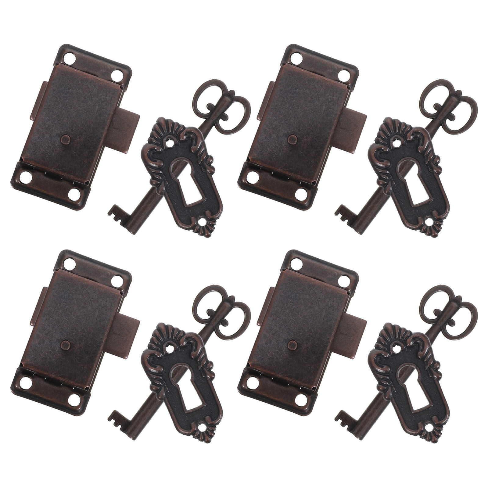Furniture Hardware Replacement - 4Sets Retro Cabinet Locks Replacement Old