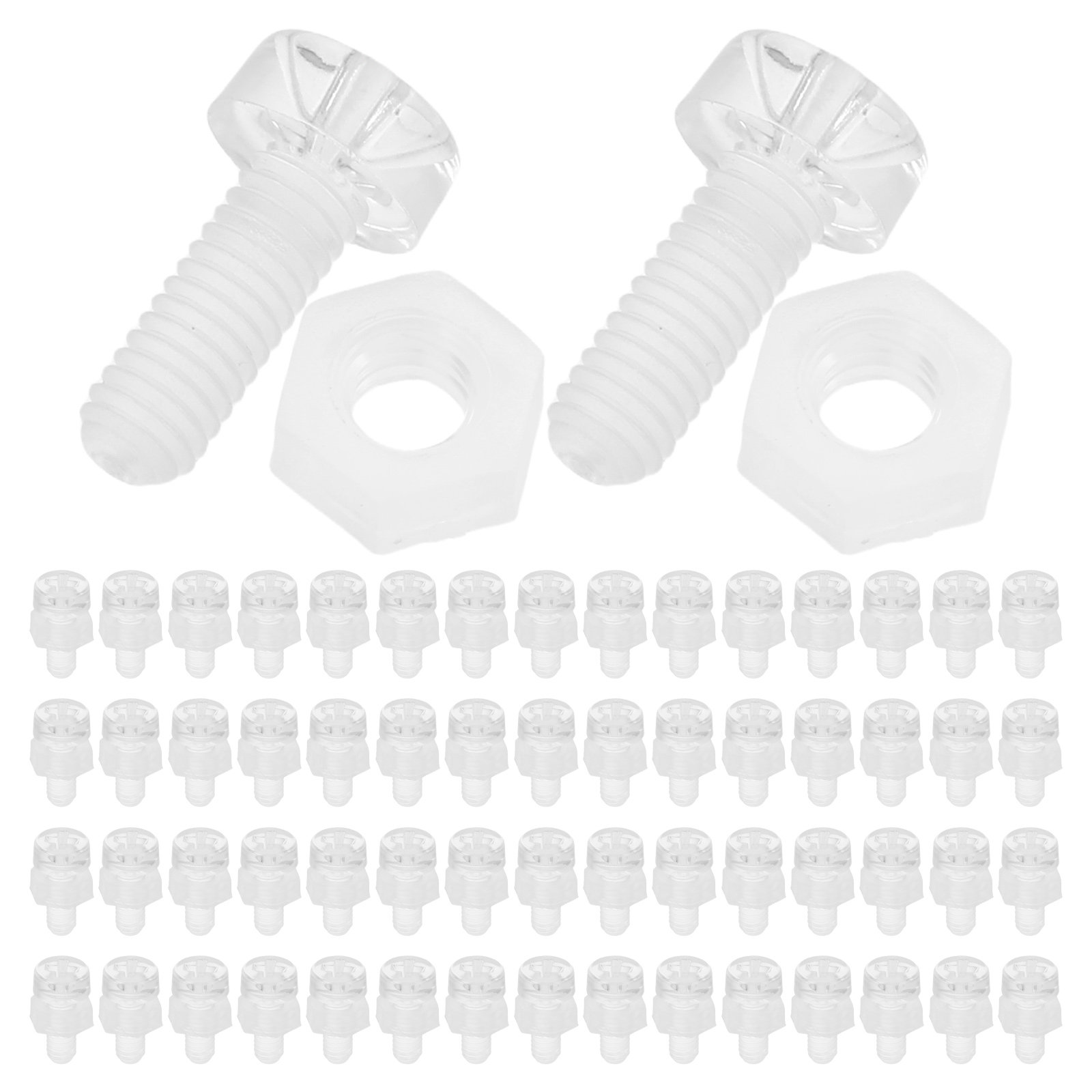 100Pcs Clear Acrylic Screw Nut - Furniture Hardware Display recension och pris