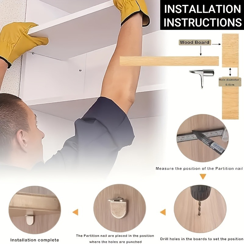 Metal Shelf Support Pegs, 2 St - Furniture Screw Type recension och pris