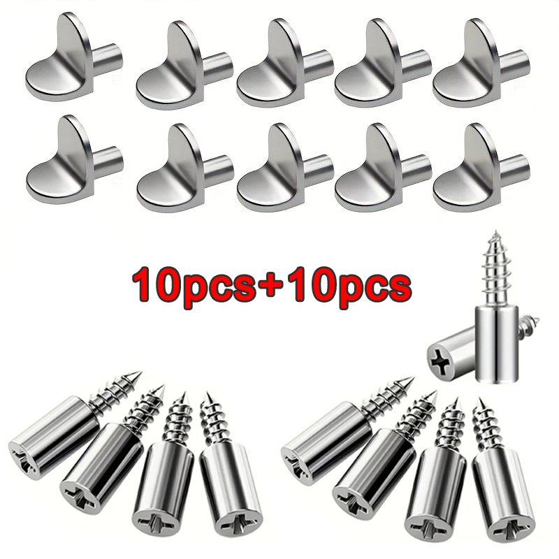 Metal Shelf Support Pegs, 2 St - Furniture Screw Type recension och pris