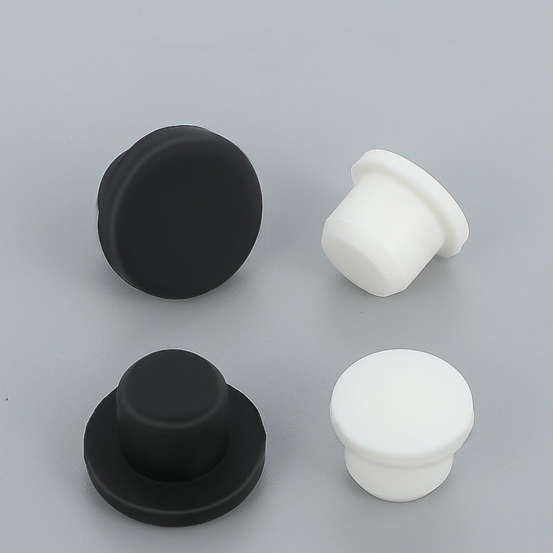Black White Silicone Solid Plu - Furniture Screw Type recension och pris