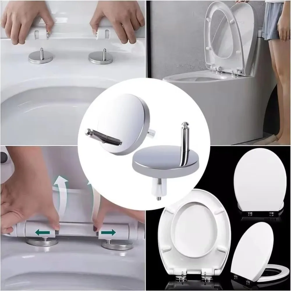 1Pair Stainless Steel Toilet S - Furniture Hardware Replacement recension och pris