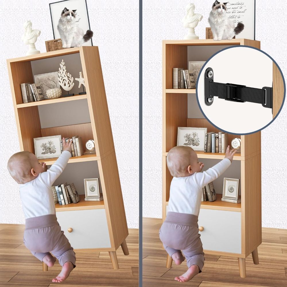 Easy Install Earthquake Proof  - Furniture Interlocking Hardware recension och pris